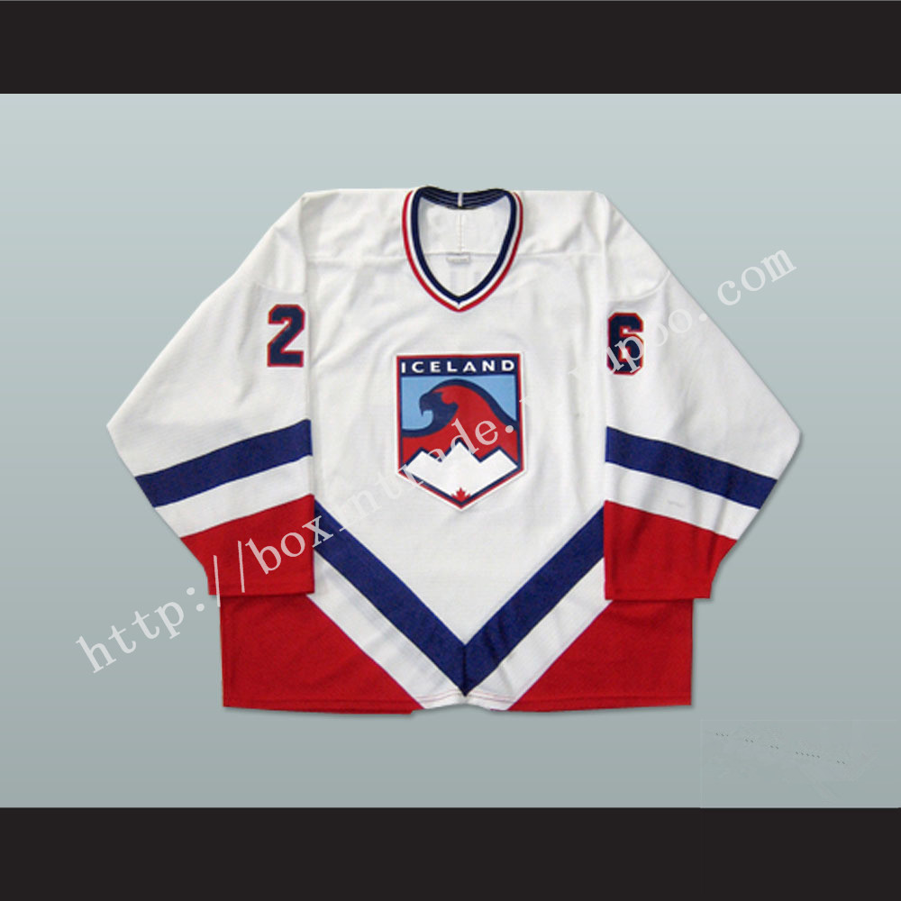 Team Iceland Hockey Jersey White