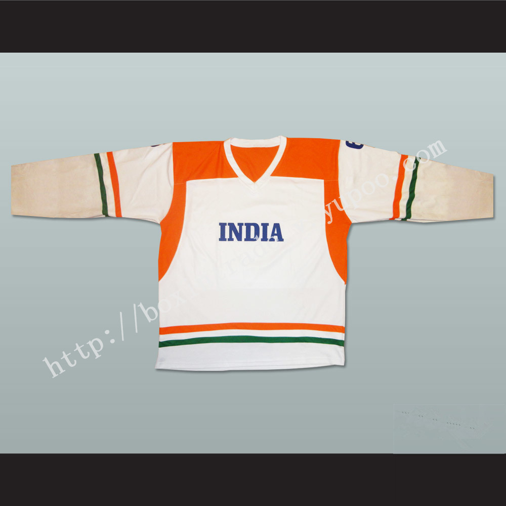 India National Team White Hockey Jersey Any Player or Number