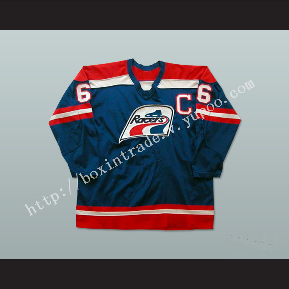 Rosaire Paiement 6 Indianapolis WHA Blue Hockey Jersey