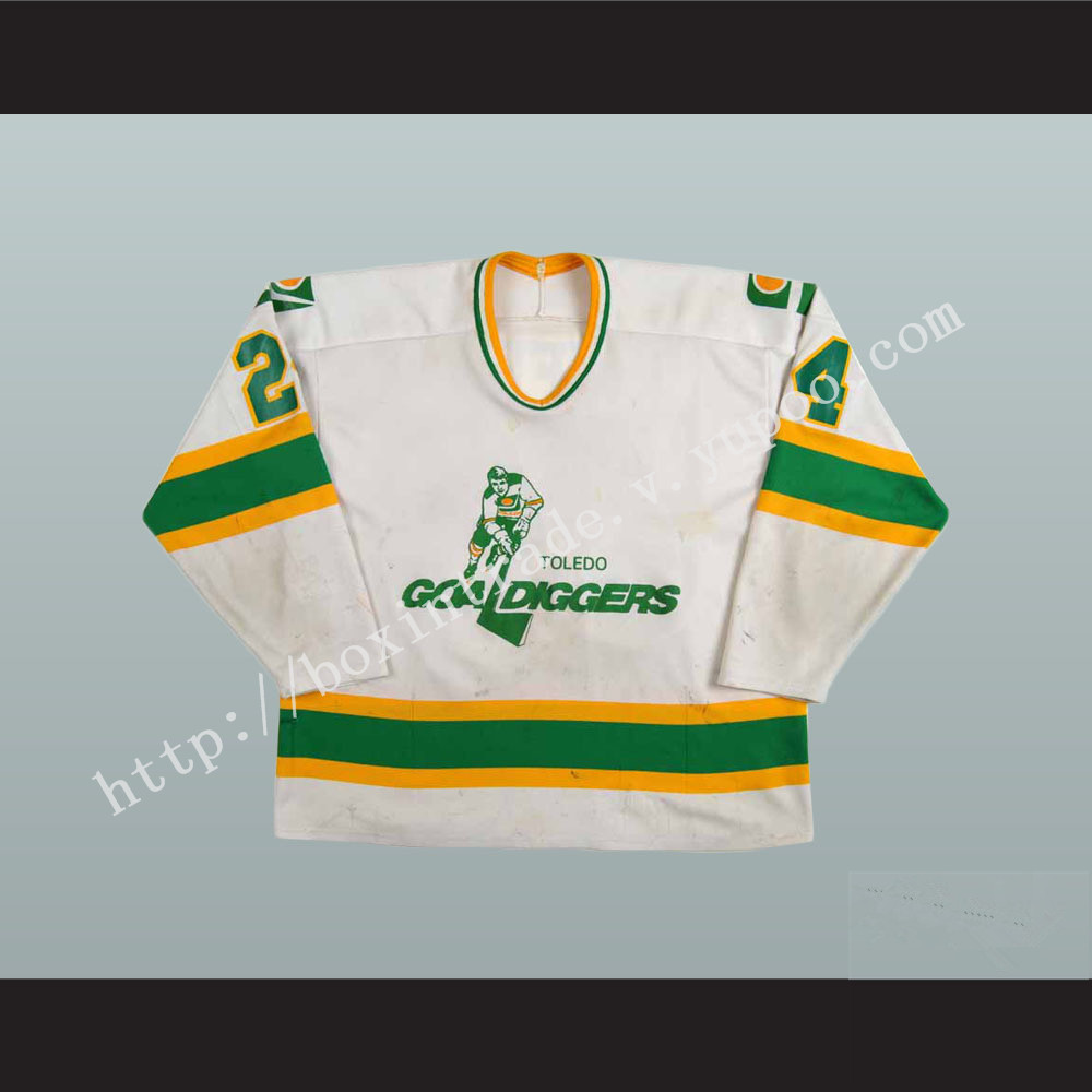 Jay Caufield 24 Toledo Goaldiggers Hockey Jersey