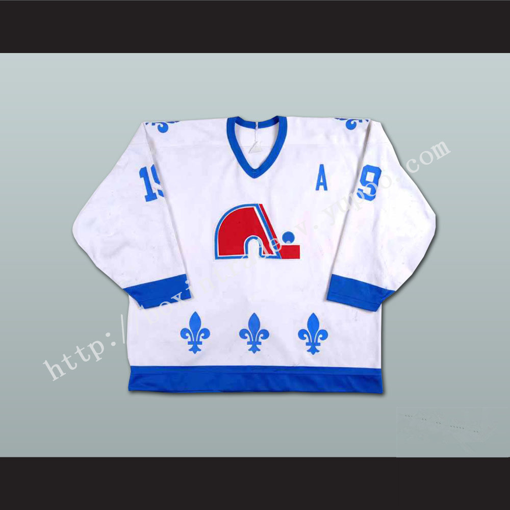 Joe Sakic 19 Quebec Nordiques Hockey Jersey White