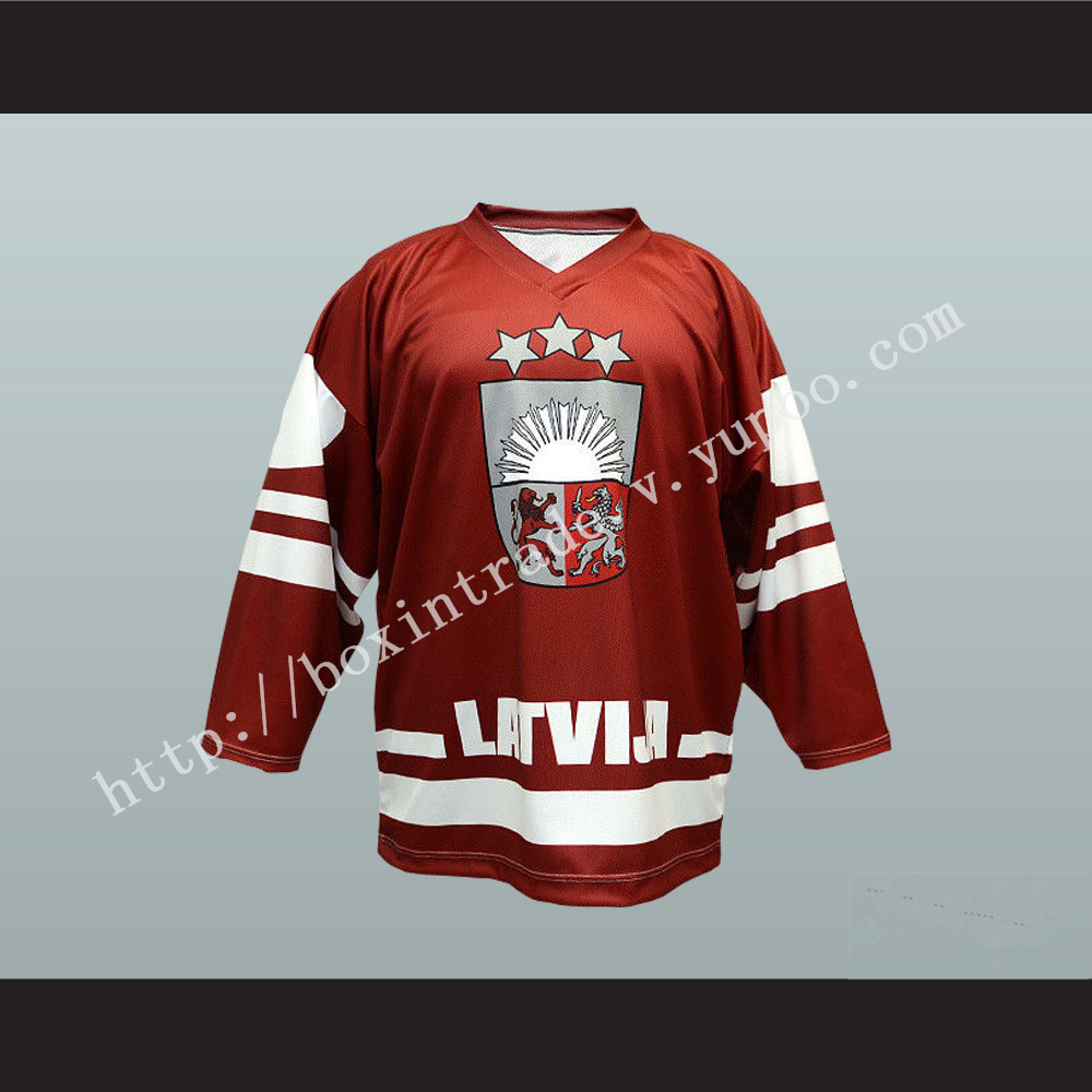 Latvia National Team Hockey Jersey