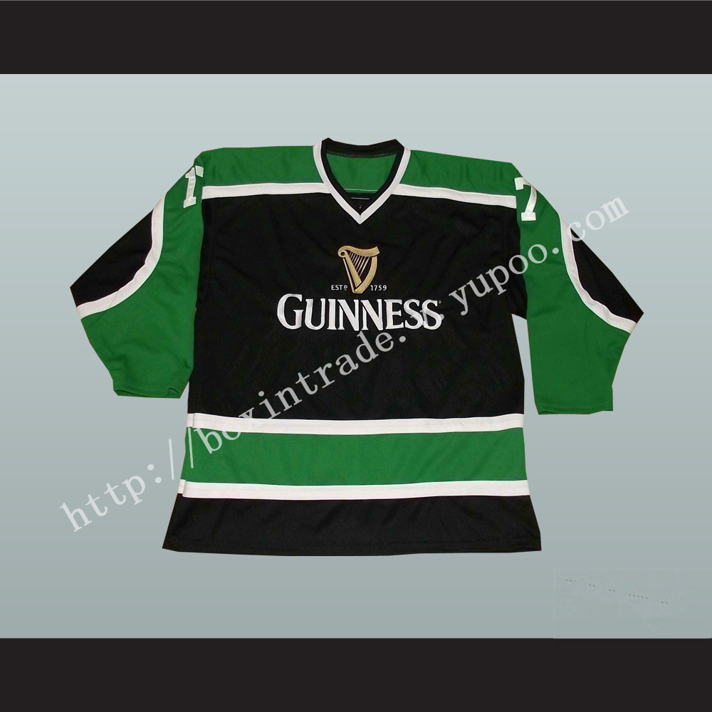 Irish Stout Beer Hockey Jersey March 17 St. Patrick's Day