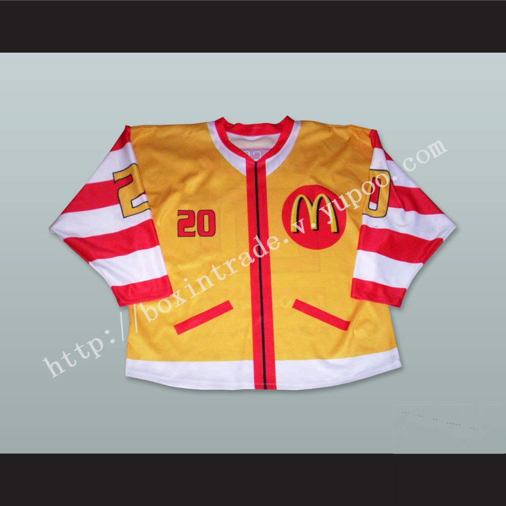 Ronald McDonald Style 20 McDonald's Hockey Jersey