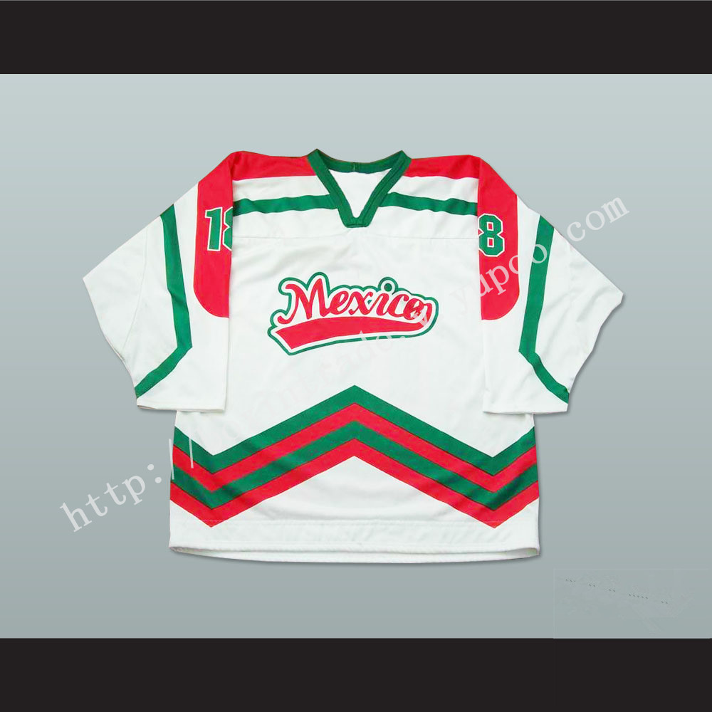 Mexico National Team White Hockey Jersey Any Player or Number