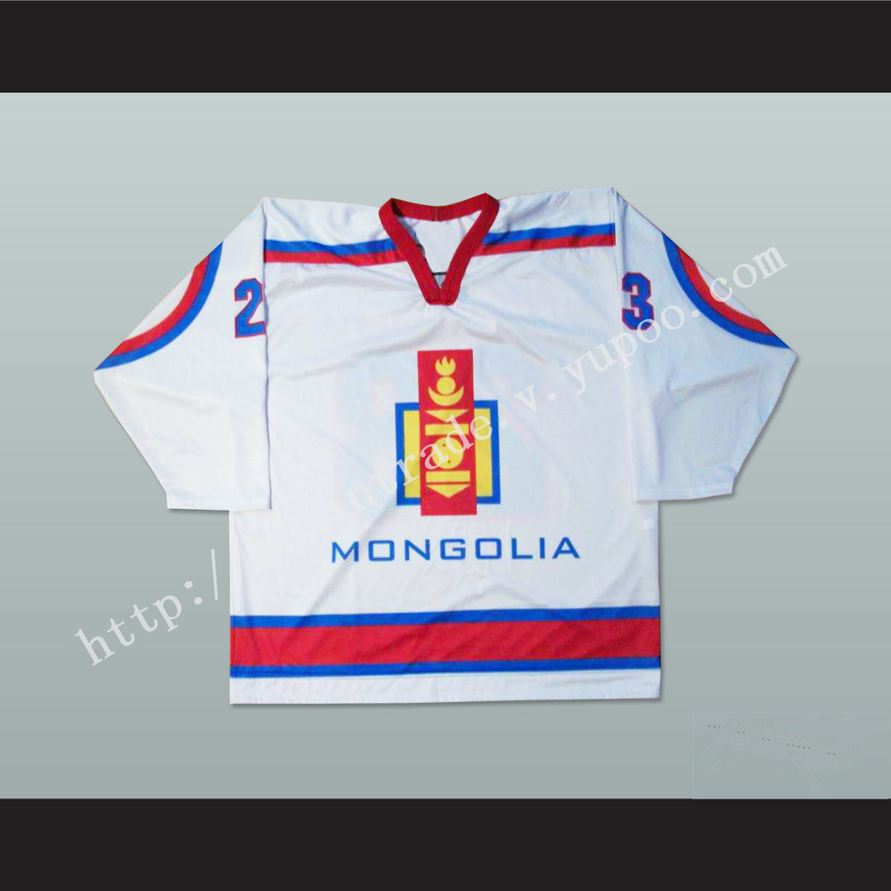 Mongolia National Team Hockey Jersey White