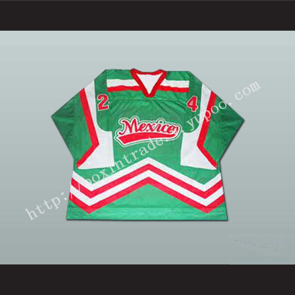 Mexico National Team Green Hockey Jersey Any Player or Number