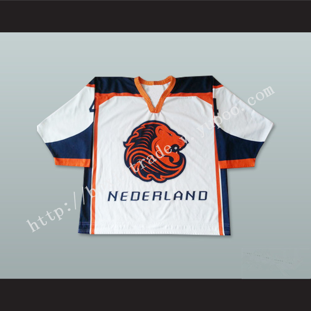 Nederland National Team White Hockey Jersey