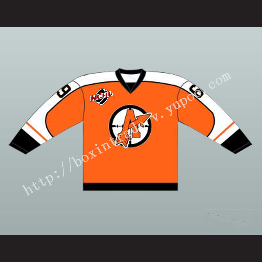 Doug 'The Thug' Glatt 69 Orangetown Assassins Hockey Jersey Includes NCHL Patch Orange