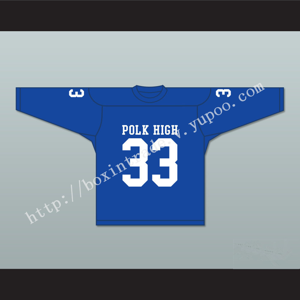 Al Bundy 33 Polk High School Blue Hockey Jersey Married With Children