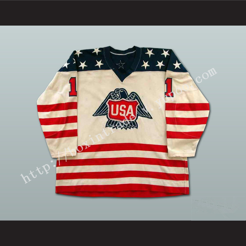 Pete Lopresti Team Usa Canada Cup Hockey Jersey