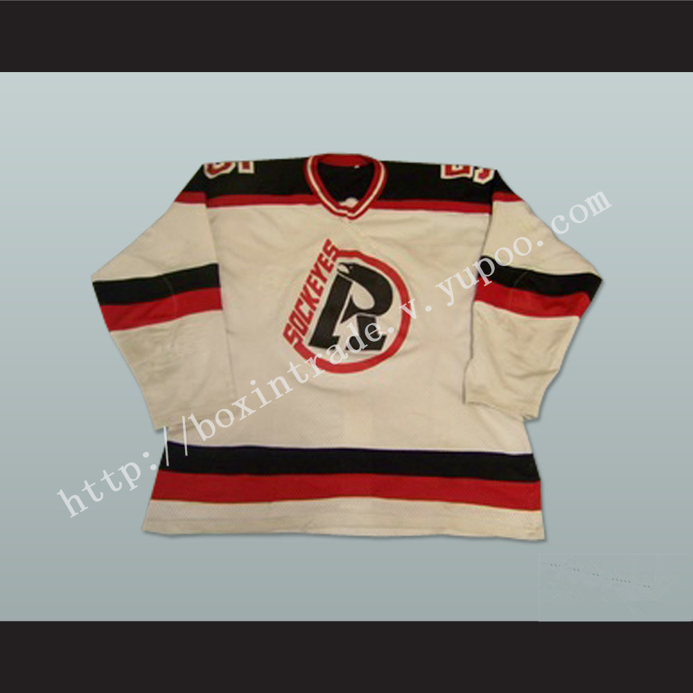 Richmond Sockeyes Steve Kloepzig 5 Hockey Jersey White