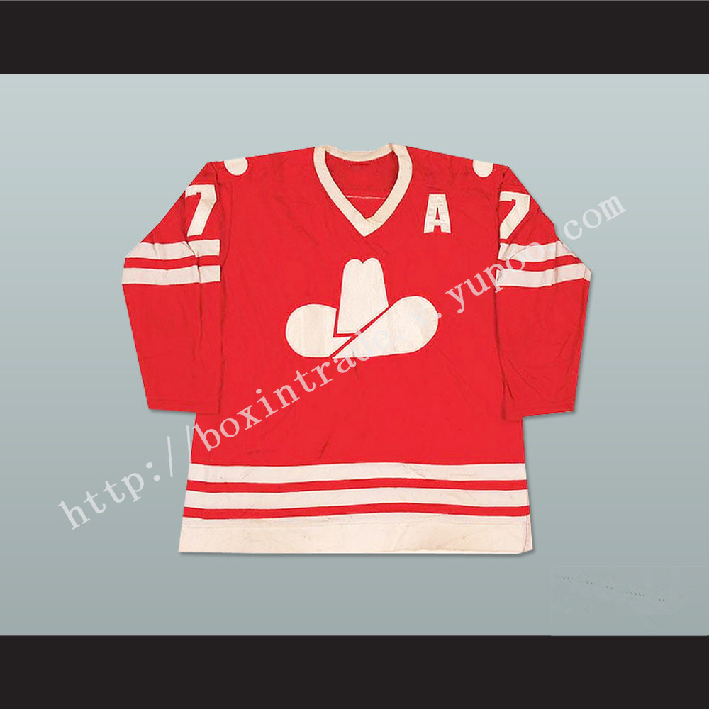 Ron Chipperfield 7 WHA Calgary Cowboys Hockey Jersey