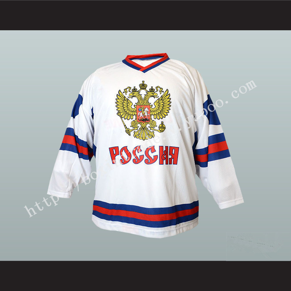 Russia National Team White Hockey Jersey