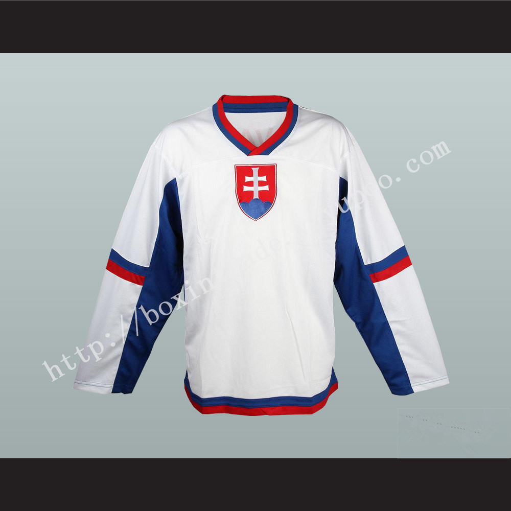 Slovakia National Team Hockey Jersey White