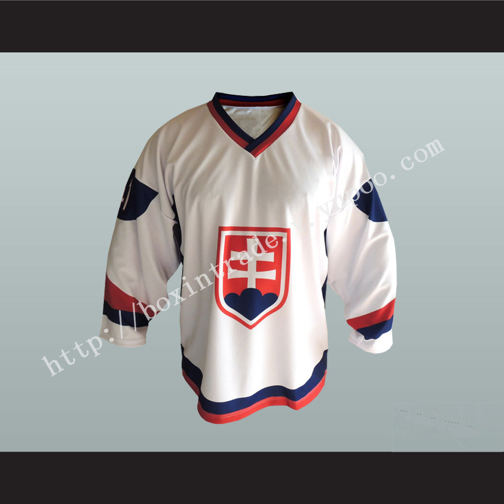 Slovakia National Team Hockey Jersey White 2