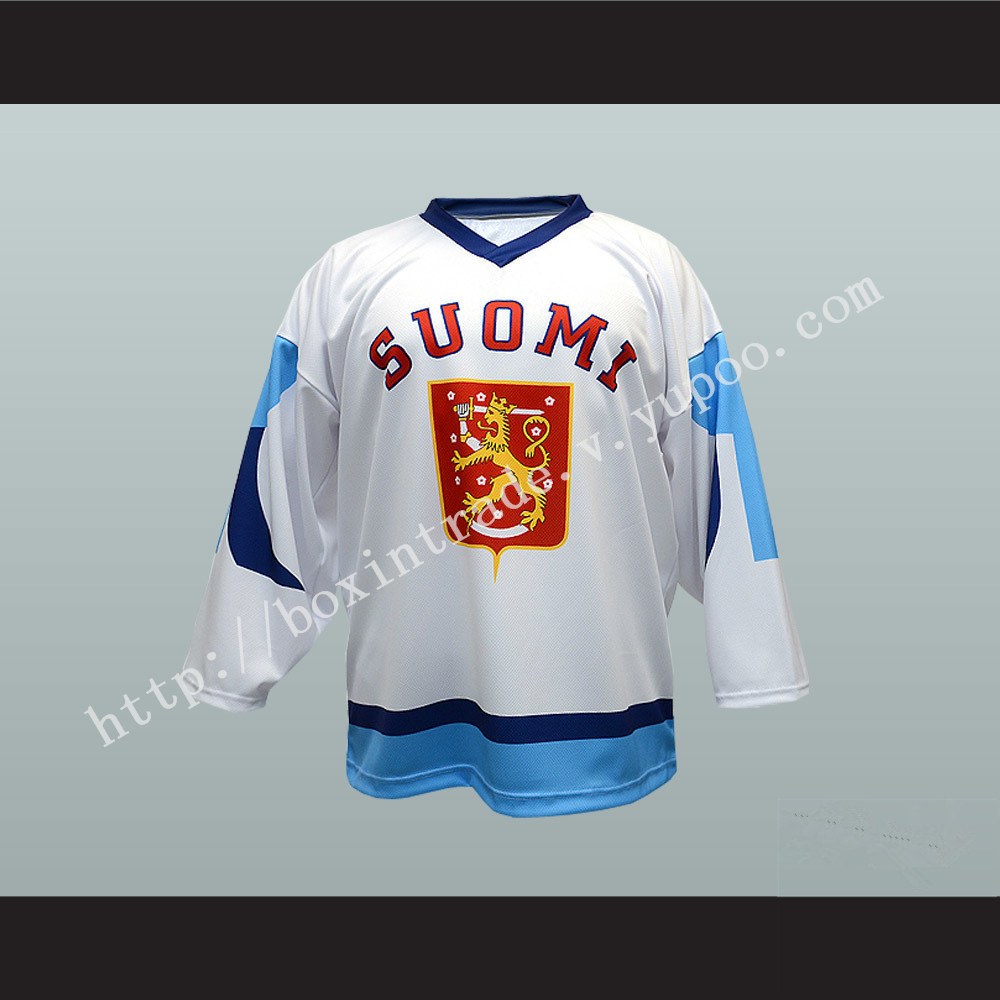 Finland Suomi National Team Hockey Jersey White