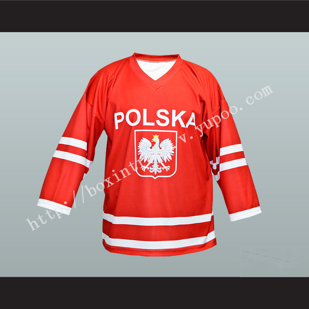 Wieslaw Jobczyk Team Polska Poland Hockey Jersey Red