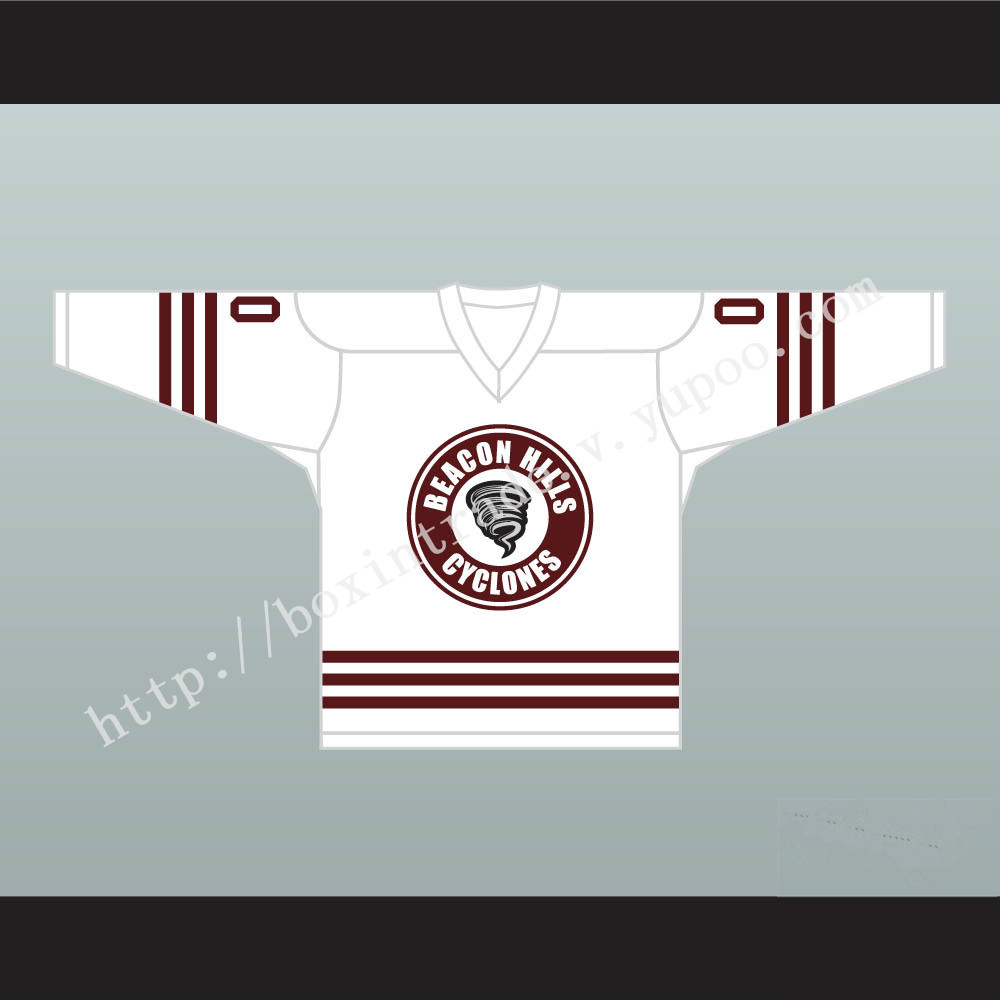 Derek Hale 00 Beacon Hills Cyclones Hockey Jersey Teen Wolf TV Series