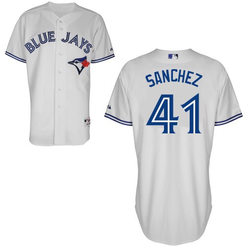 Aaron Sanchez Toronto Blue Jays #41 Home Big And Tall Cool Base Jersey - White