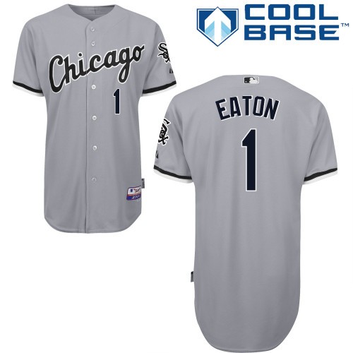 Adam Eaton Chicago White Sox #1 Away Big And Tall Cool Base Jersey - Silver Gray