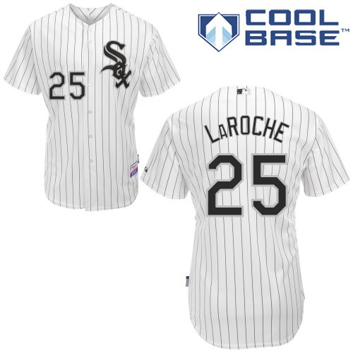 Adam LaRoche Chicago White Sox #25 Home Big And Tall Cool Base Jersey - White