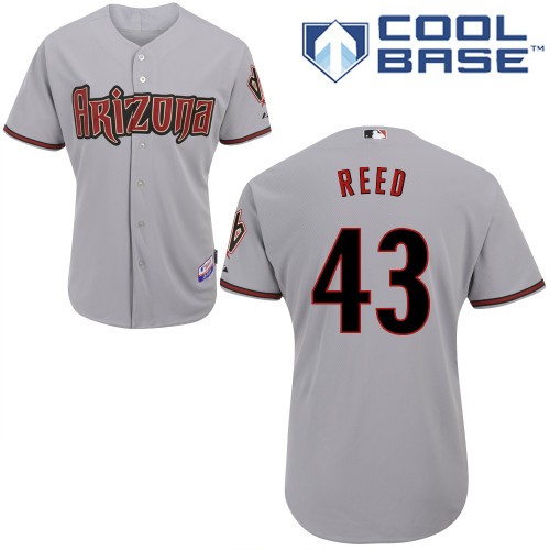 Addison Reed Arizona Diamondbacks #43 Away Big And Tall Cool Base Jersey - Gray