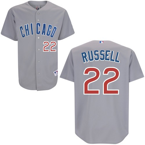 Addison Russell Chicago Cubs #22 Away Big And Tall Cool Base Jersey - Gray