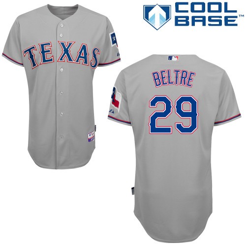 Adrian Beltre Texas Rangers #29 Away Big And Tall Cool Base Jersey - Gray