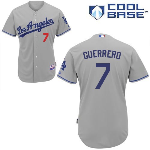 Alexander Guerrero Los Angeles Dodgers #7 Away Big And Tall Cool Base Jersey - Gray