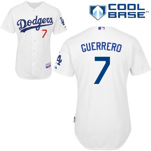 Alexander Guerrero Los Angeles Dodgers #7 Home Big And Tall Cool Base Jersey - White