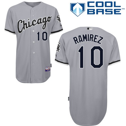 Alexei Ramirez Chicago White Sox #10 Away Big And Tall Cool Base Jersey - Silver Gray