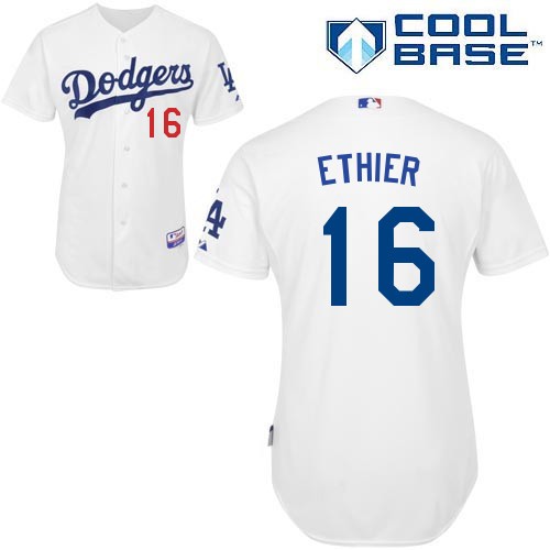 Andre Ethier Los Angeles Dodgers #16 Home Big And Tall Cool Base Jersey - White