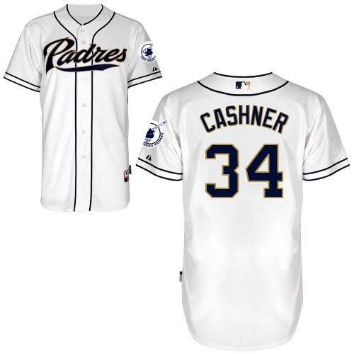 Andrew Cashner San Diego Padres #34 Home Big And Tall Cool Base Jersey - White