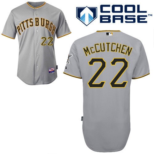 Andrew McCutchen Pittsburgh Pirates #22 Away Big And Tall Cool Base Jersey - Gray