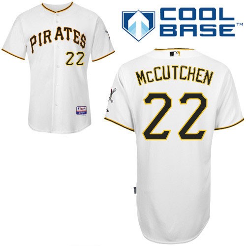 Andrew McCutchen Pittsburgh Pirates #22 Home Big And Tall Cool Base Jersey - White