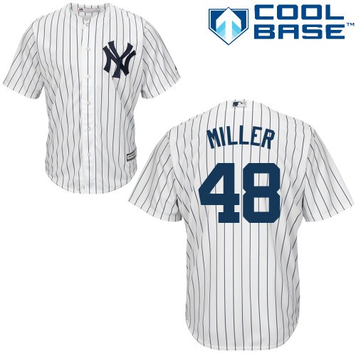 Andrew Miller New York Yankees #48 Home Big And Tall Cool Base Jersey - White