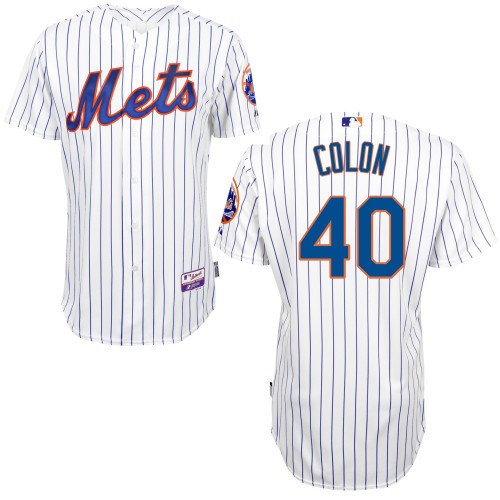 Bartolo Colon New York Mets #40 Home Big And Tall Cool Base Jersey - White