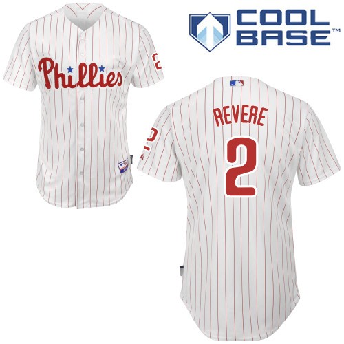 Ben Revere Philadelphia Phillies #2 Home Big And Tall Cool Base Jersey - White