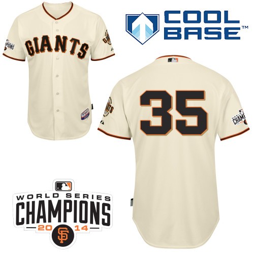 Brandon Crawford San Francisco Giants #35 Home Champions Big And Tall Cool Base Jersey - White