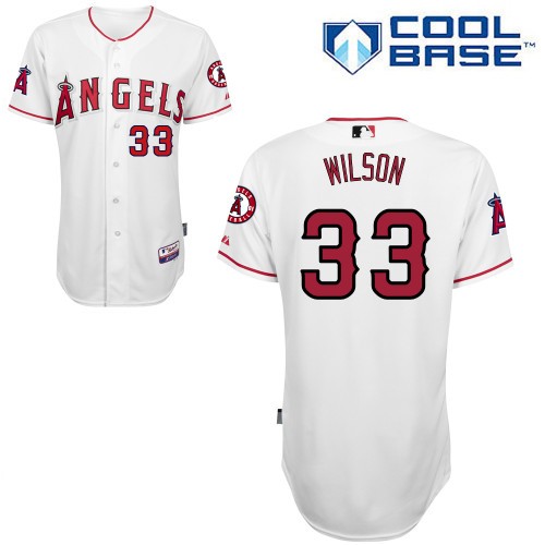 C. J. Wilson Los Angeles Angels Of Anaheim #33 Home Big And Tall Cool Base Jersey - White