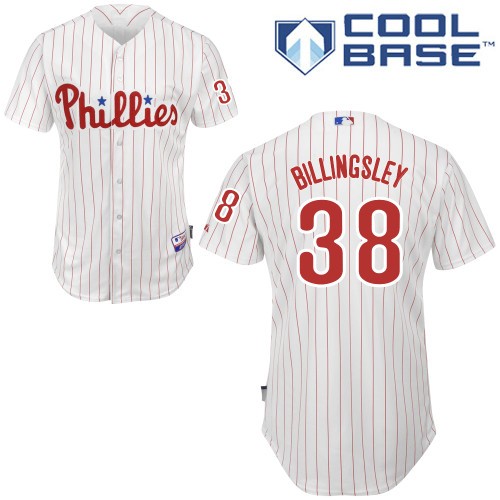 Chad Billingsley Philadelphia Phillies #38 Home Big And Tall Cool Base Jersey - White