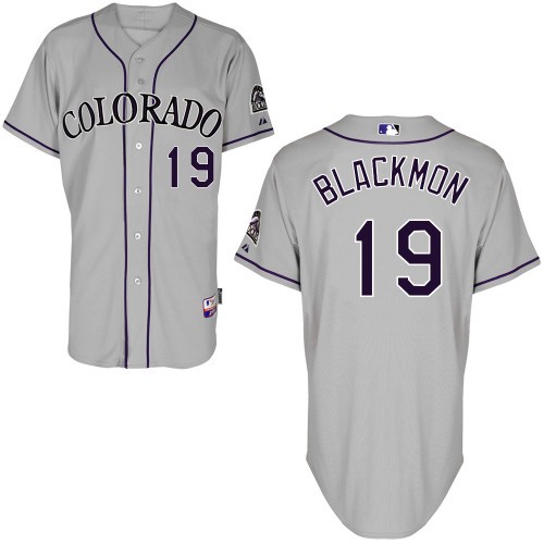 Charlie Blackmon Colorado Rockies #19 Away Big And Tall Cool Base Jersey - Silver Gray