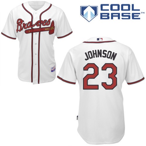 Chris Johnson Atlanta Braves #23 Home Big And Tall Cool Base Jersey - White