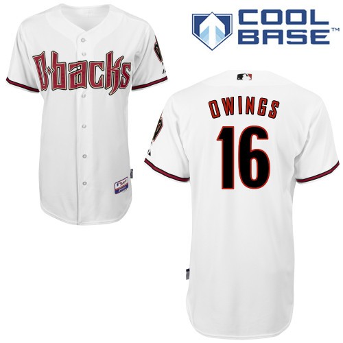 Chris Owings Arizona Diamondbacks #16 Home Big And Tall Cool Base Jersey - White