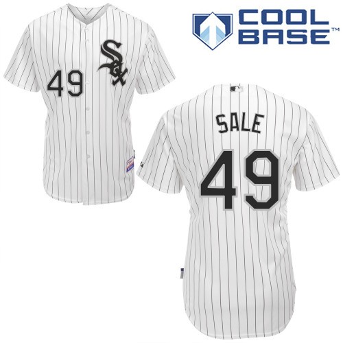 Chris Sale Chicago White Sox #49 Home Big And Tall Cool Base Jersey - White