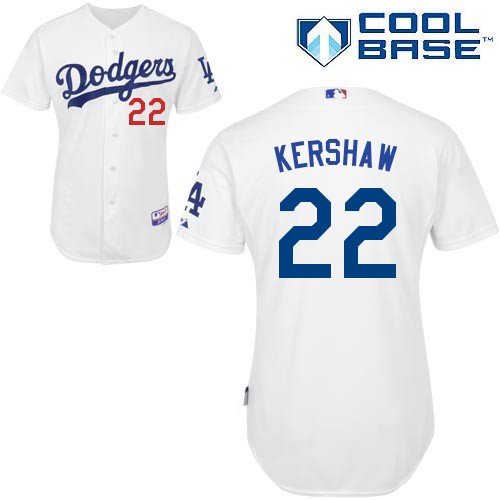 Clayton Kershaw Los Angeles Dodgers #22 Home Big And Tall Cool Base Jersey - White