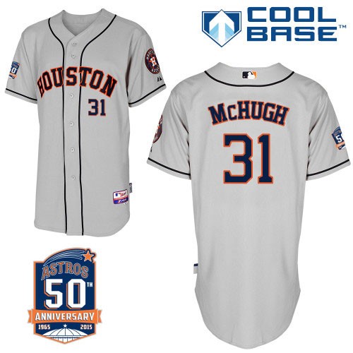 Collin McHugh Houston Astros #31 Away 50th Big And Tall Cool Base Jersey - Gray