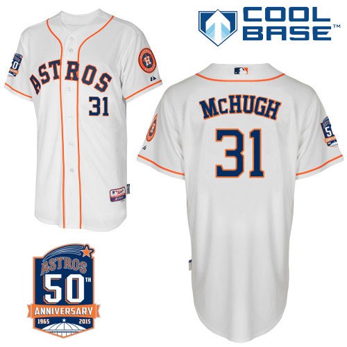 Collin McHugh Houston Astros #31 Home 50th Big And Tall Cool Base Jersey - White