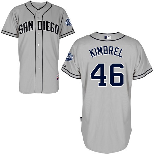 Craig Kimbrel San Diego Padres #46 Away Big And Tall Cool Base Jersey - Gray